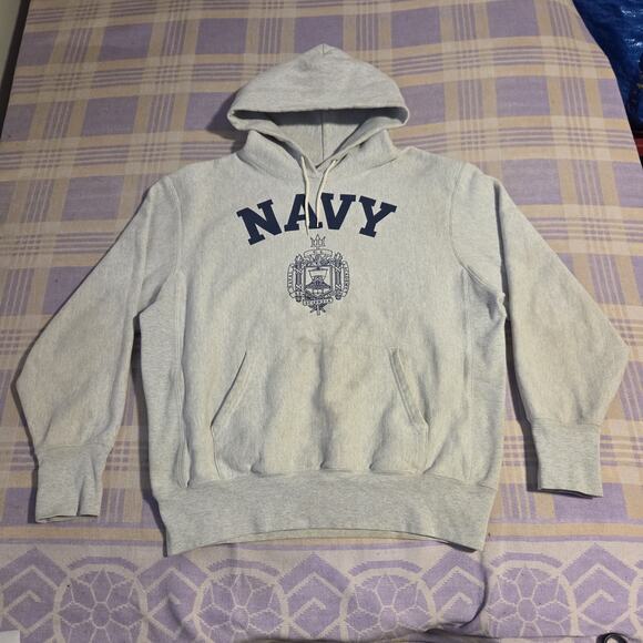 Champion Reverse Weave US Navy Issued United States Naval Hoodie Sweatshirt VTG - Picture 13 of 13